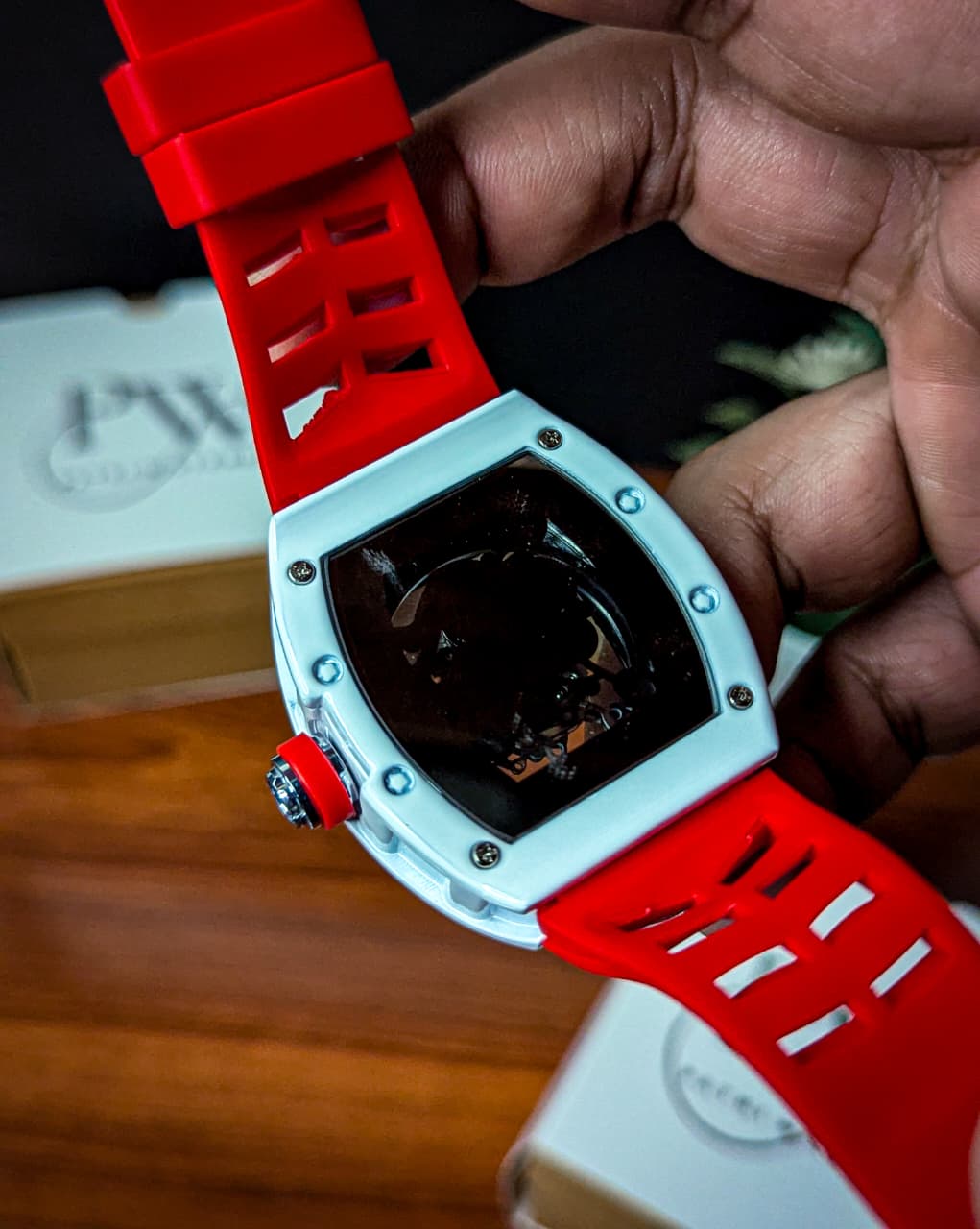 RM Skeleton Model (Red) Patni Watches