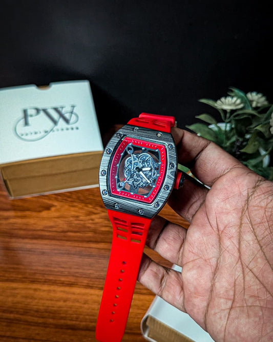 RM Skeleton Model (Red Carbon) Patni Watches
