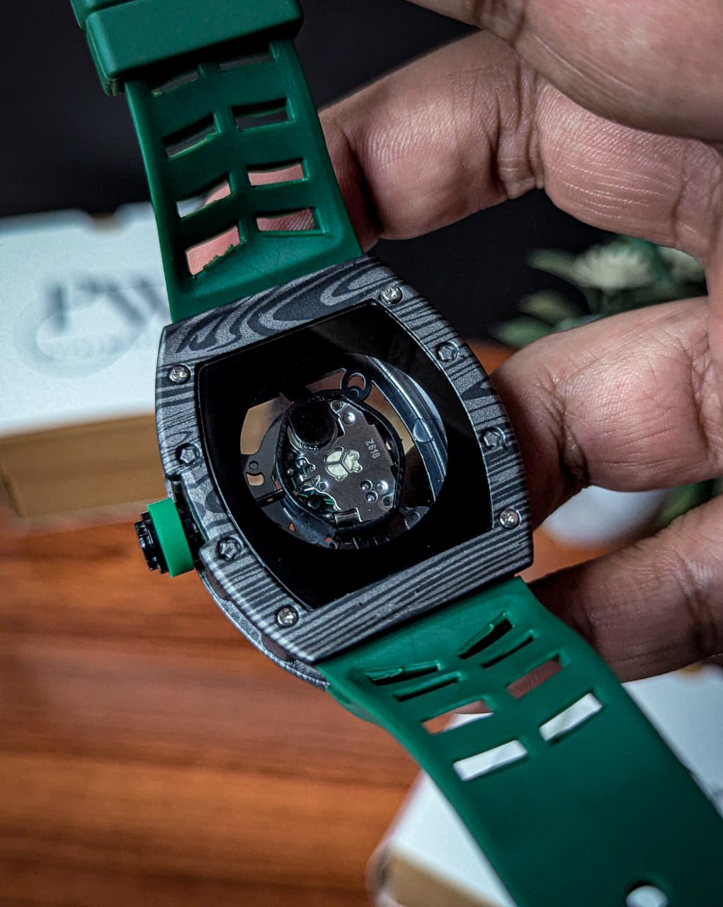 RM Skeleton Model (Green Carbon) Patni Watches