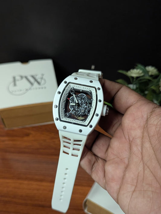 RM Skeleton Model (White) Patni Watches