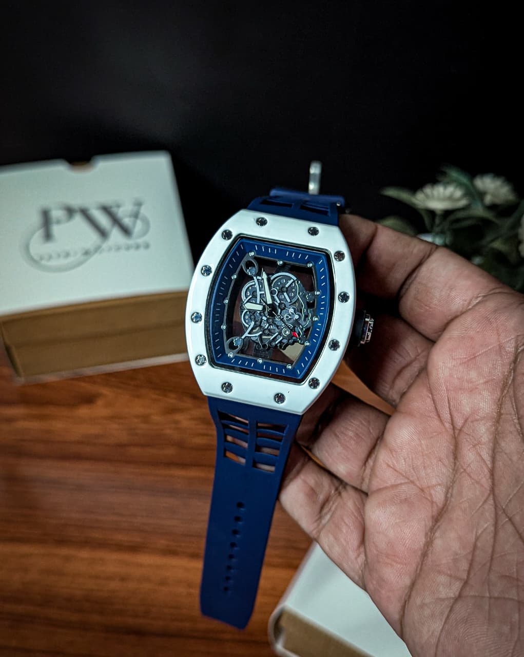 RM Skeleton Model (Dark Blue)) Patni Watches
