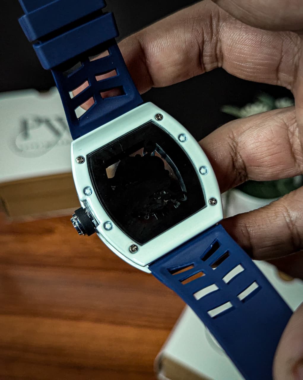 RM Skeleton Model (Dark Blue)) Patni Watches