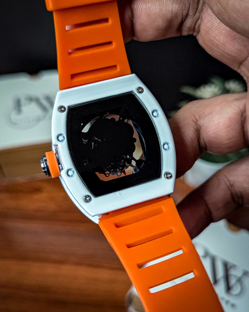 RM Skeleton Model (Orange) Patni Watches