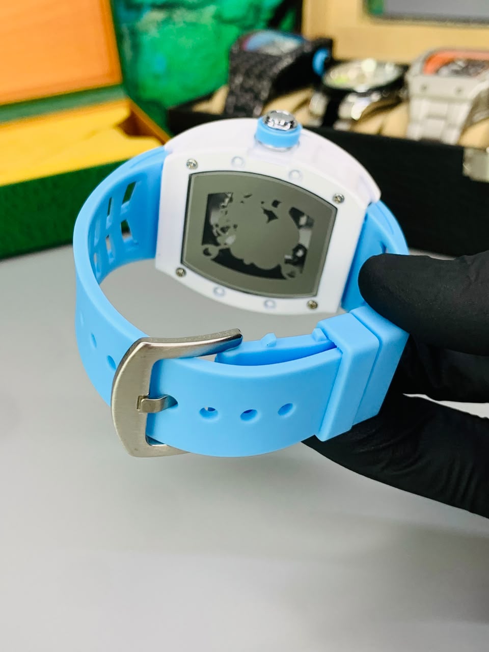 RM Skeleton Model (Tuquoise Blue) Patni Watches