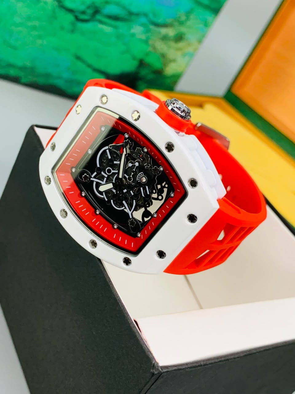 RM Skeleton Model (Red) Patni Watches