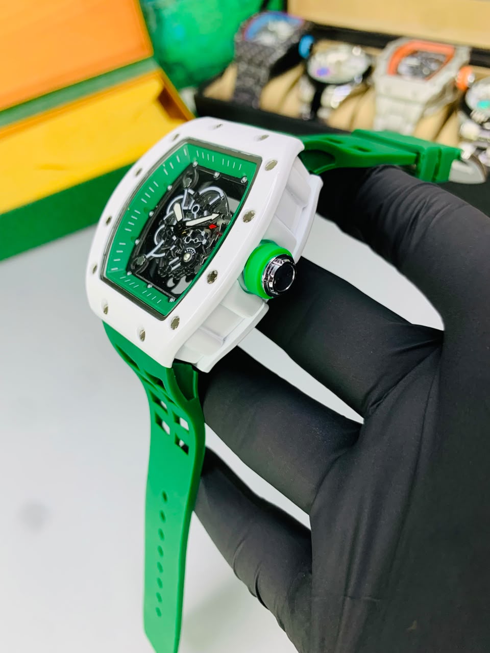 RM Skeleton Model (Green) Patni Watches