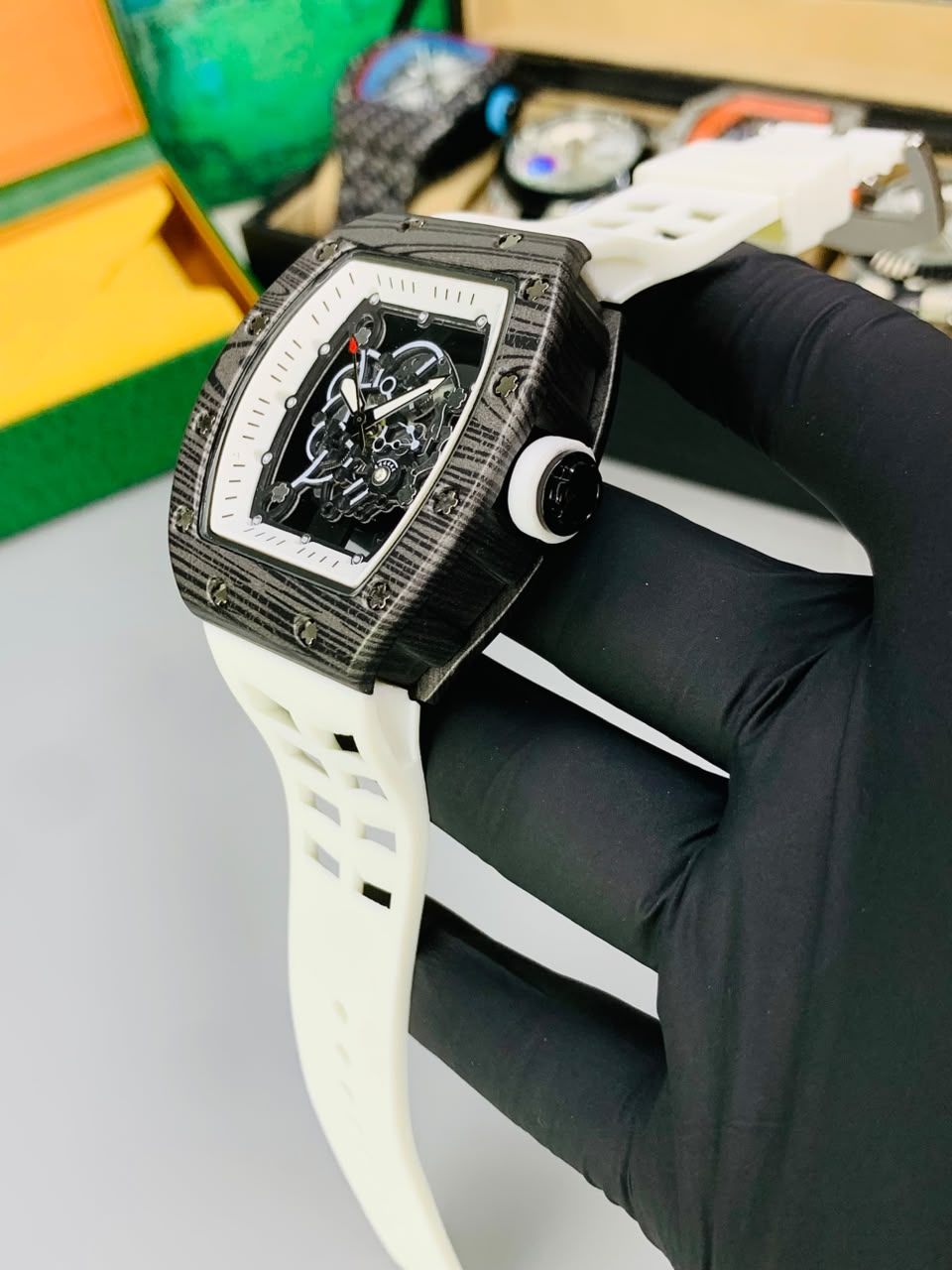 RM Skeleton Model (Carbon White) Patni Watches