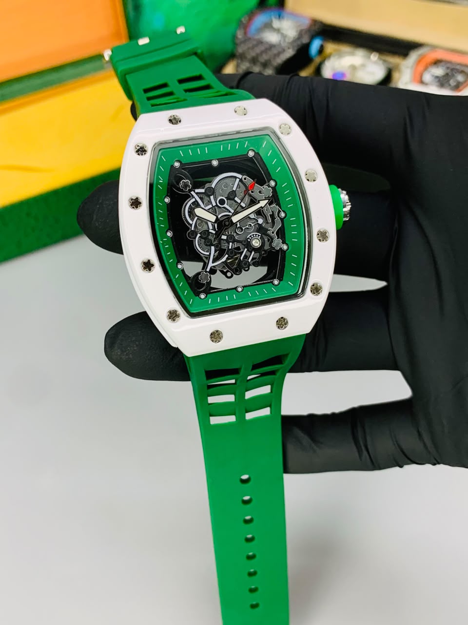 RM Skeleton Model (Green) Patni Watches