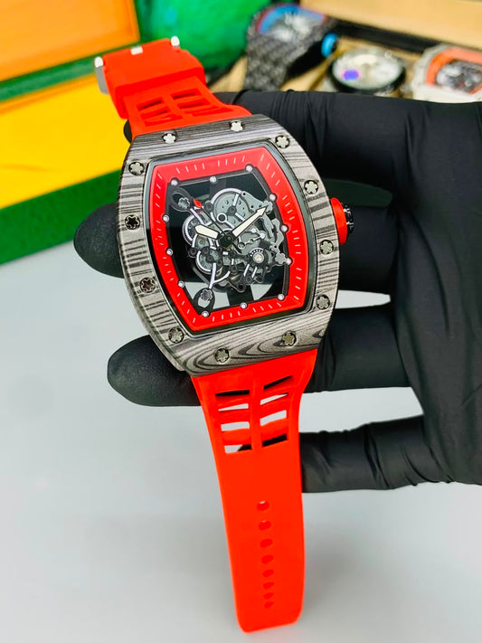 RM Skeleton Model (Red Carbon) Patni Watches