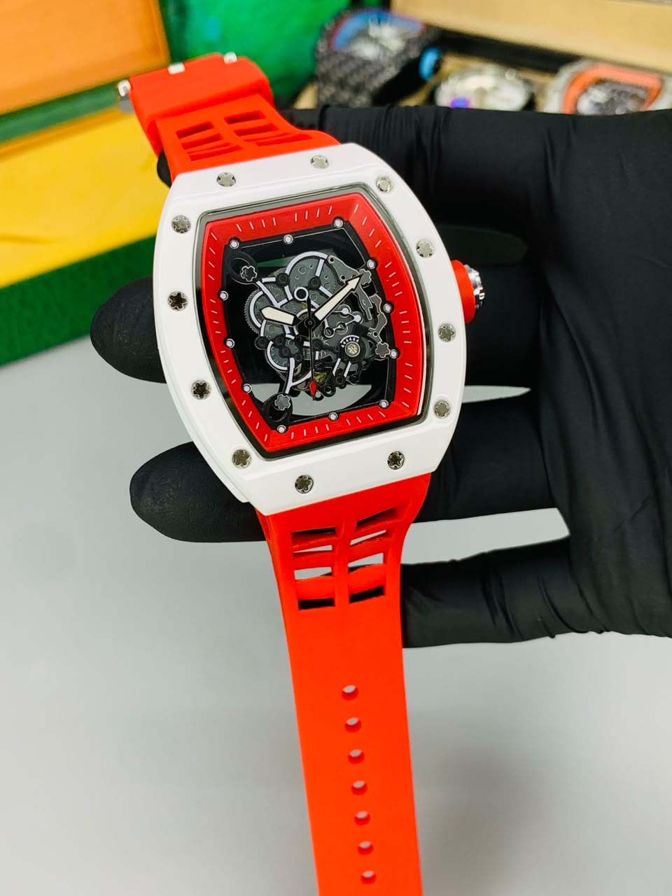 RM Skeleton Model (Red) Patni Watches