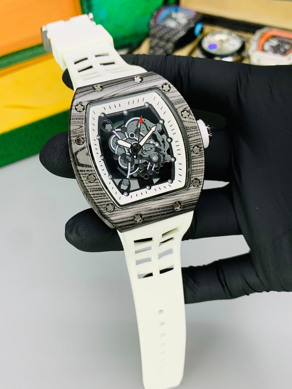 RM Skeleton Model (Carbon White) Patni Watches