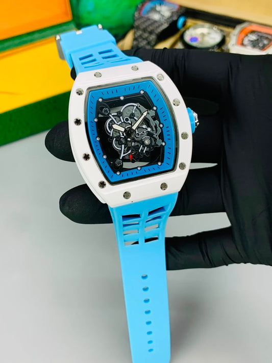 RM Skeleton Model (Tuquoise Blue) Patni Watches