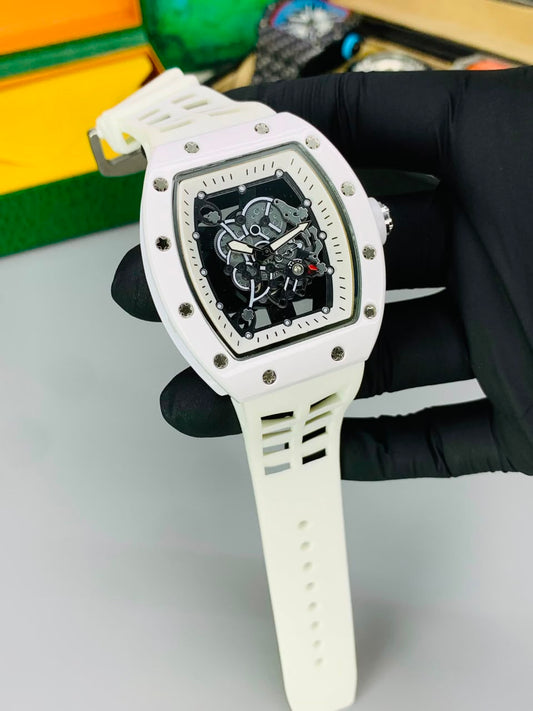 RM Skeleton Model (White) Patni Watches