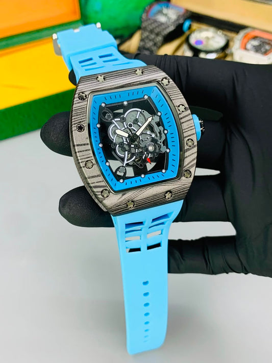 RM Skeleton Model (Tuquoise Carbon Blue) Patni Watches