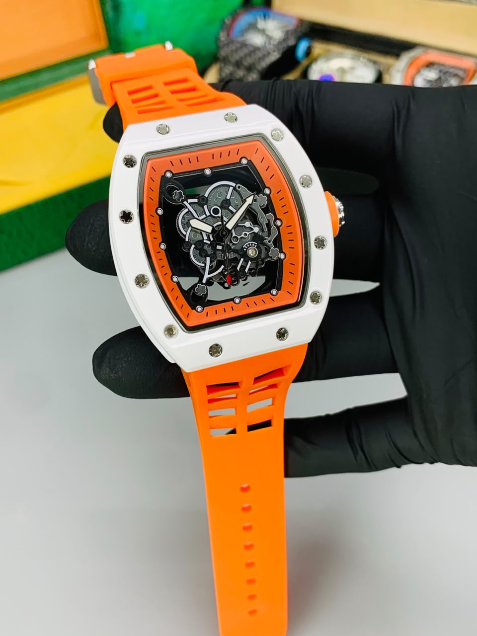 RM Skeleton Model (Orange) Patni Watches