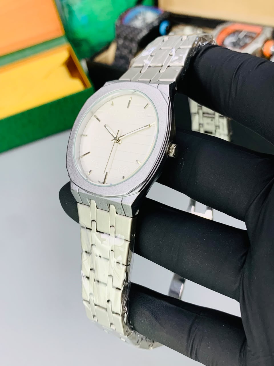 New Slim Watch Model (Silver White) Patni Watches
