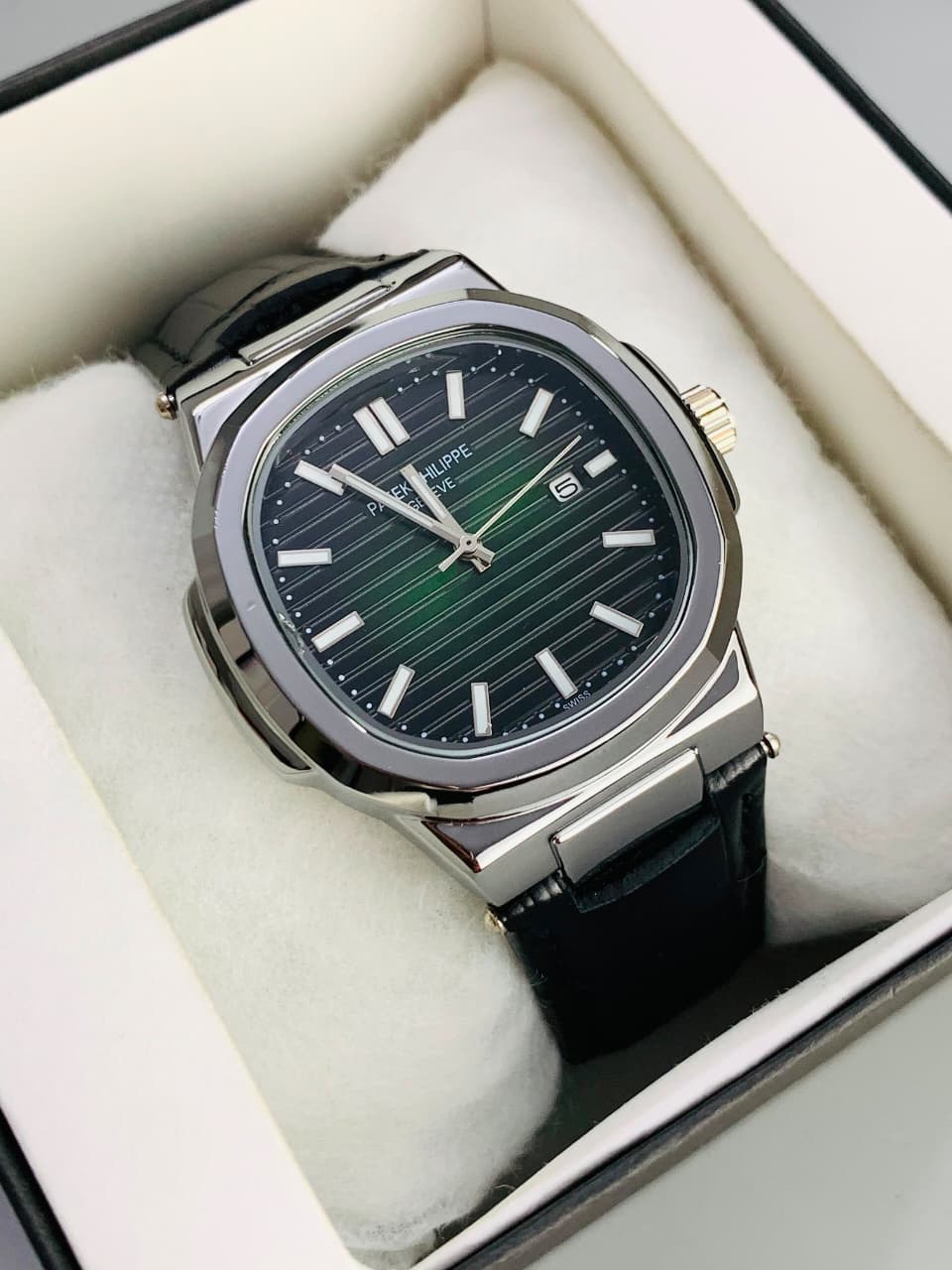 PP Leather Strap (Green) Patni Watches