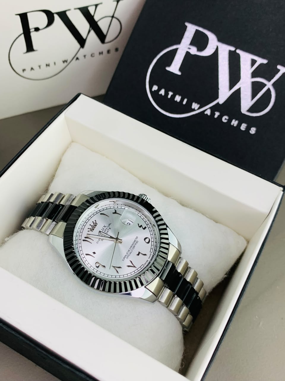 Kangoori Arabic Two Tone Model (White) Patni Watches