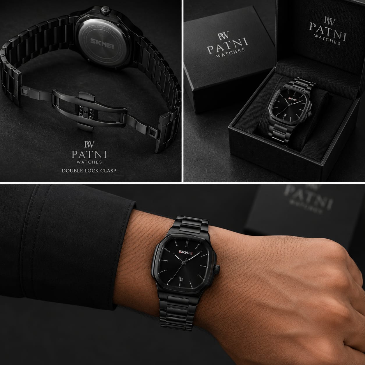 Skmei Model (Full Black) Patni Watches