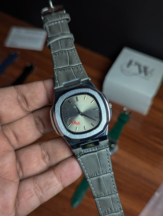 PP Slim Silver Dial Model (Gray) Patni Watches