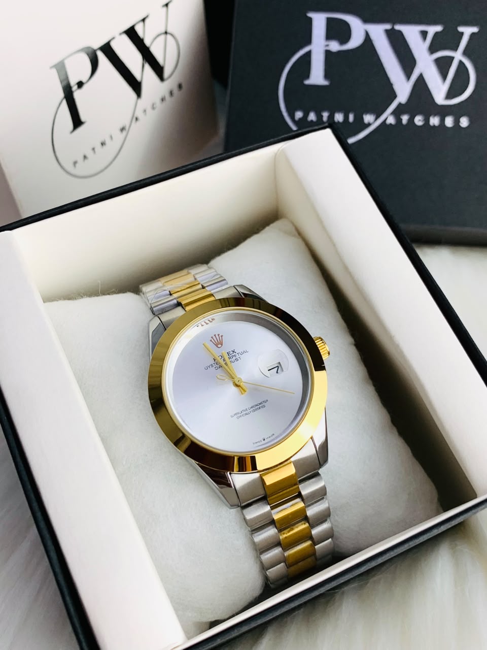 New Plain Dial Model (Silver) Patni Watches