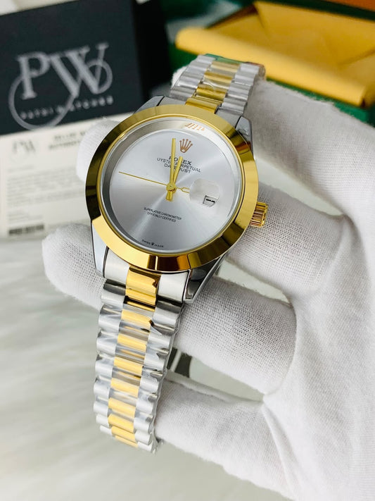 New Plain Dial Model (Silver) Patni Watches