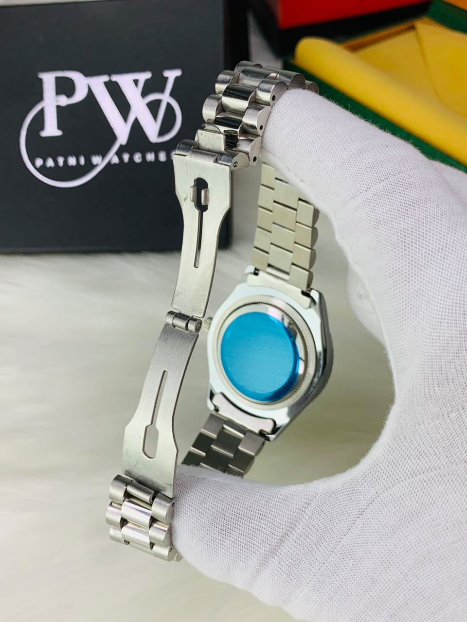 Arabic Silver Model (Black) Patni Watches