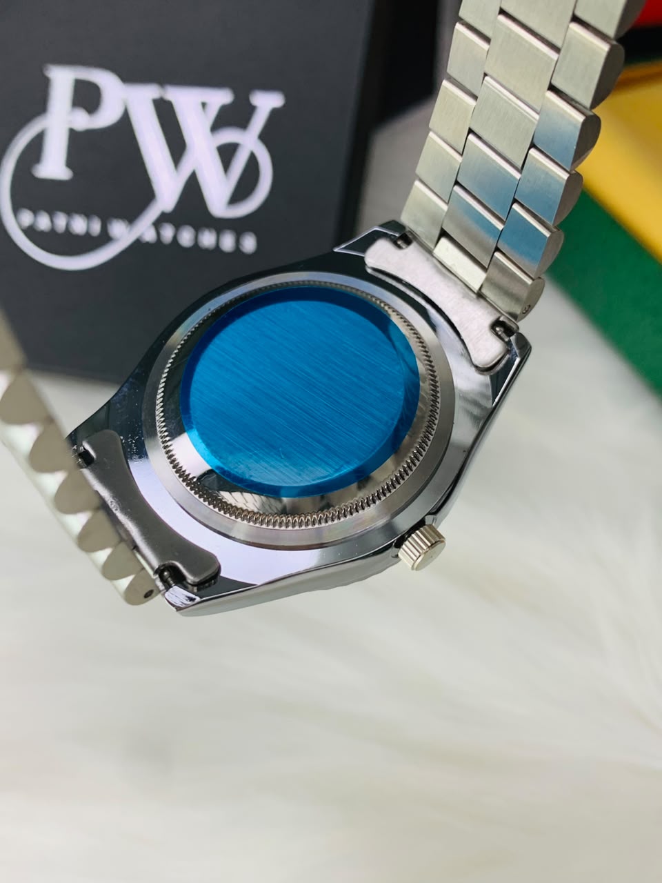 Arabic Silver Model (Black) Patni Watches