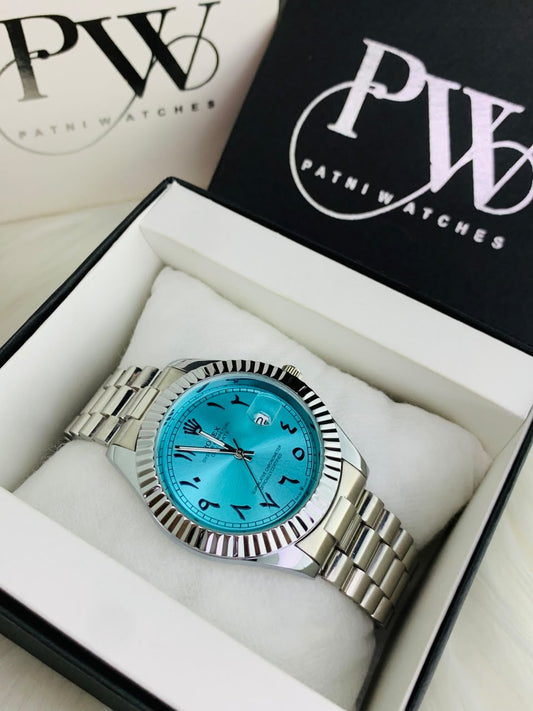 Arabic Silver Model (Tiffany) Patni Watches