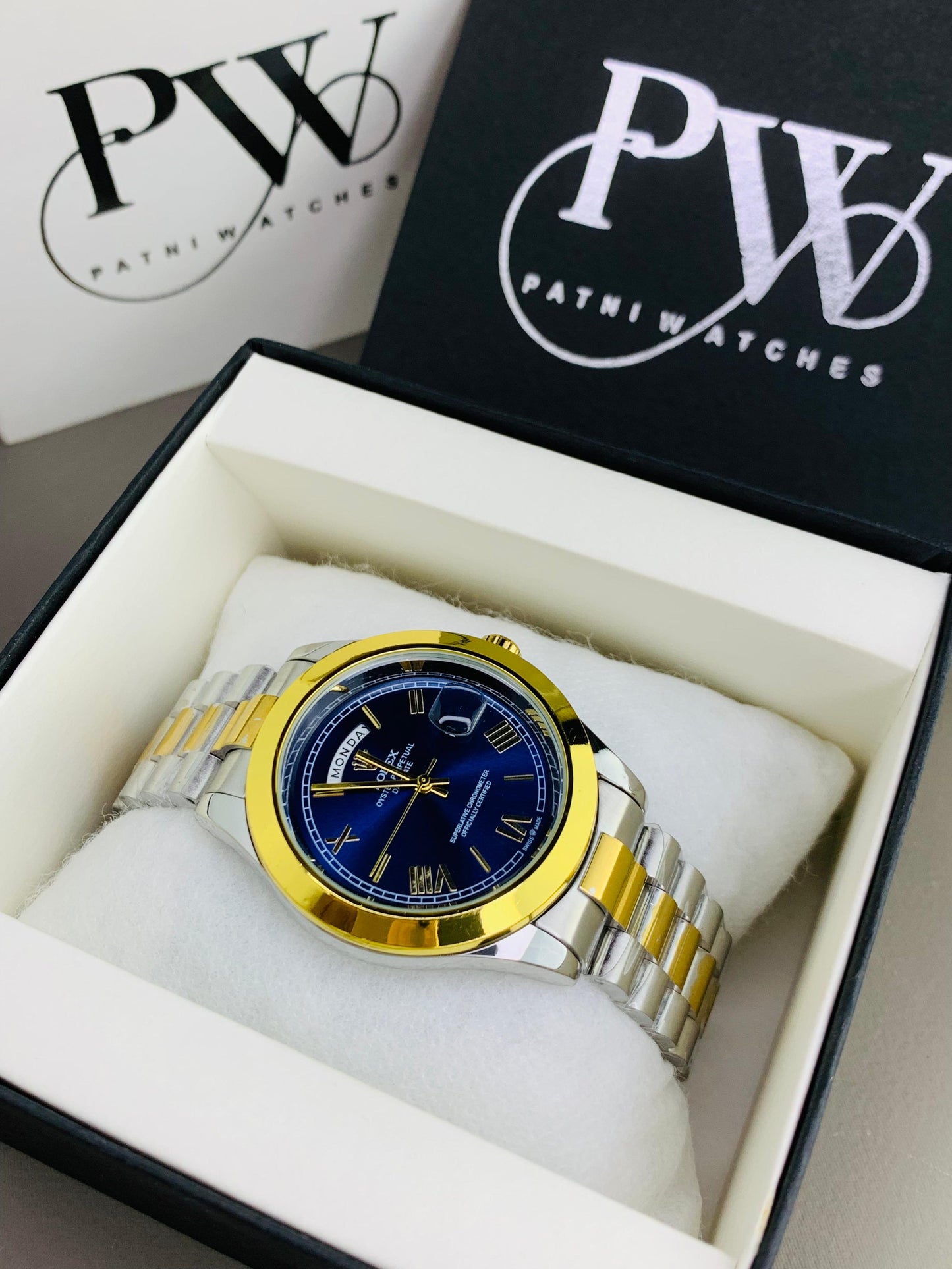 Roman Dial Model (Blue) Patni Watches