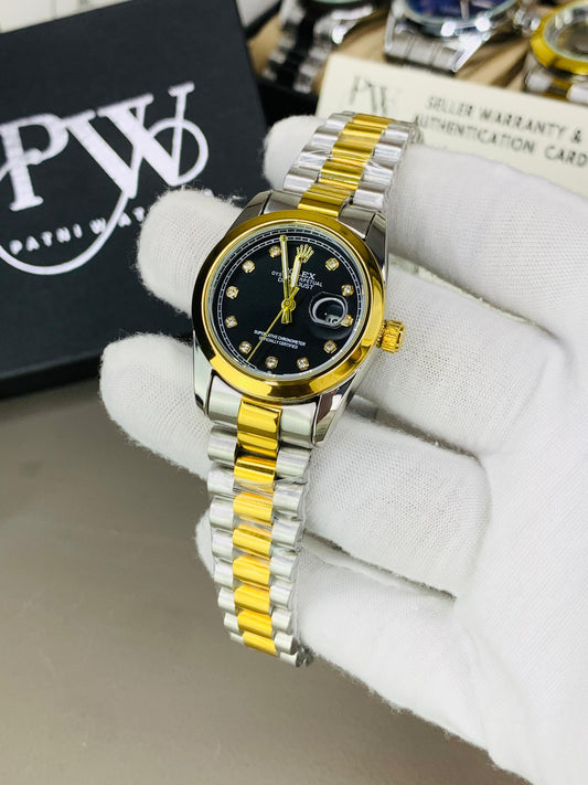 Ladies Stone Two Tone Model (Silver) Patni Watches