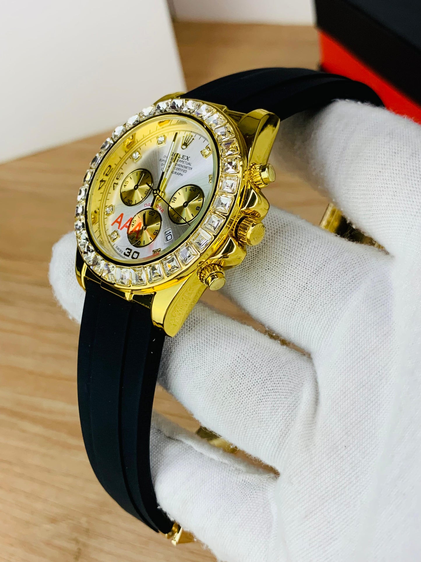 Daytona Stone Strap (Black) Patni Watches