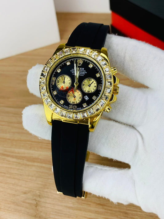 Daytona Stone Strap (Black) Patni Watches