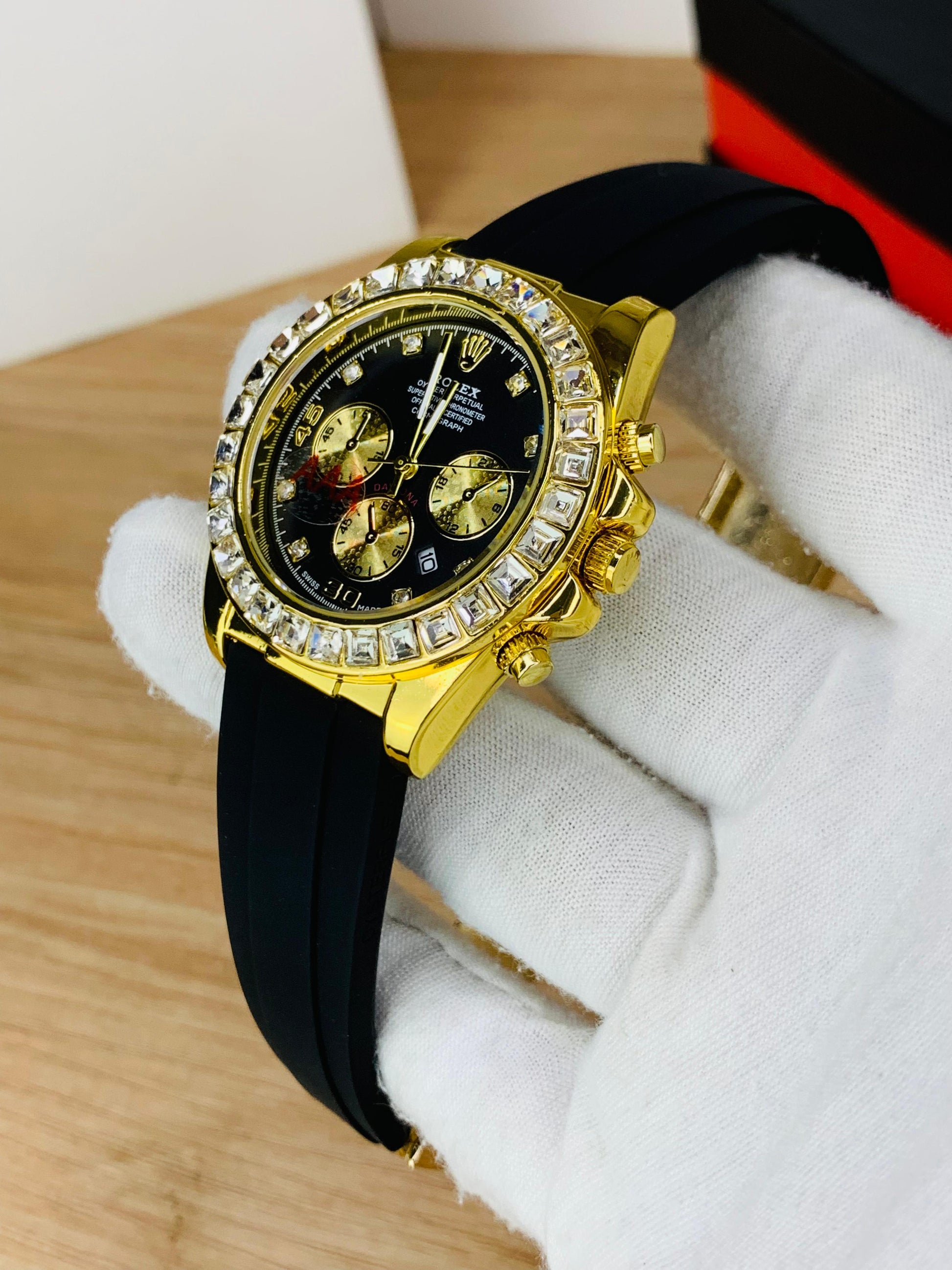 Daytona Stone Strap (Black) Patni Watches