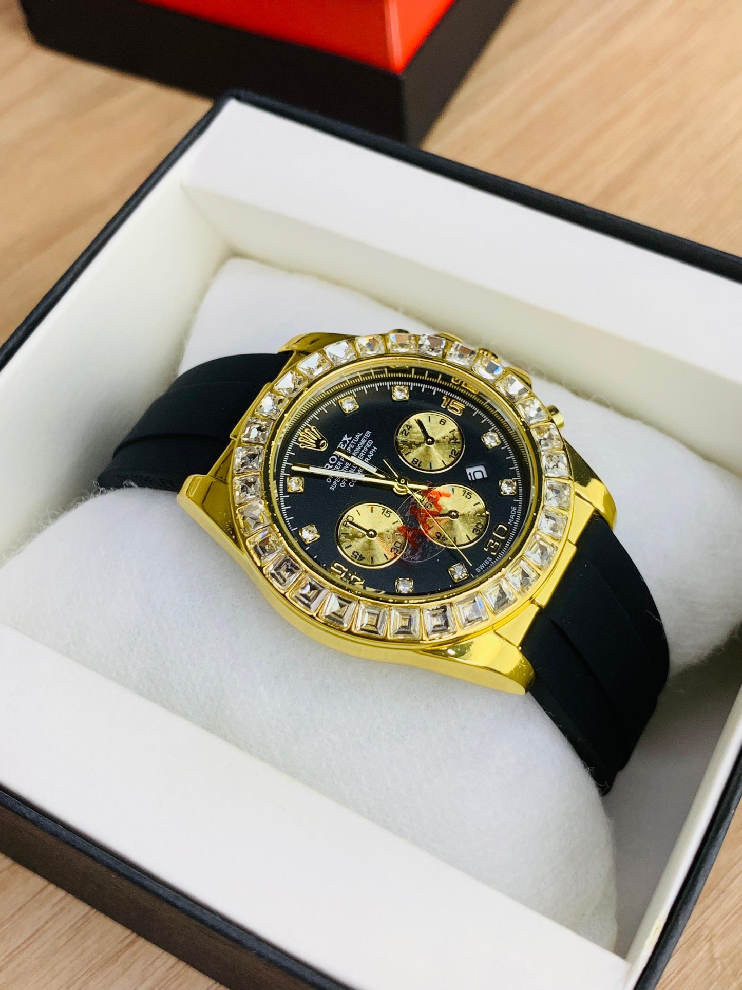 Daytona Stone Strap (Black) Patni Watches