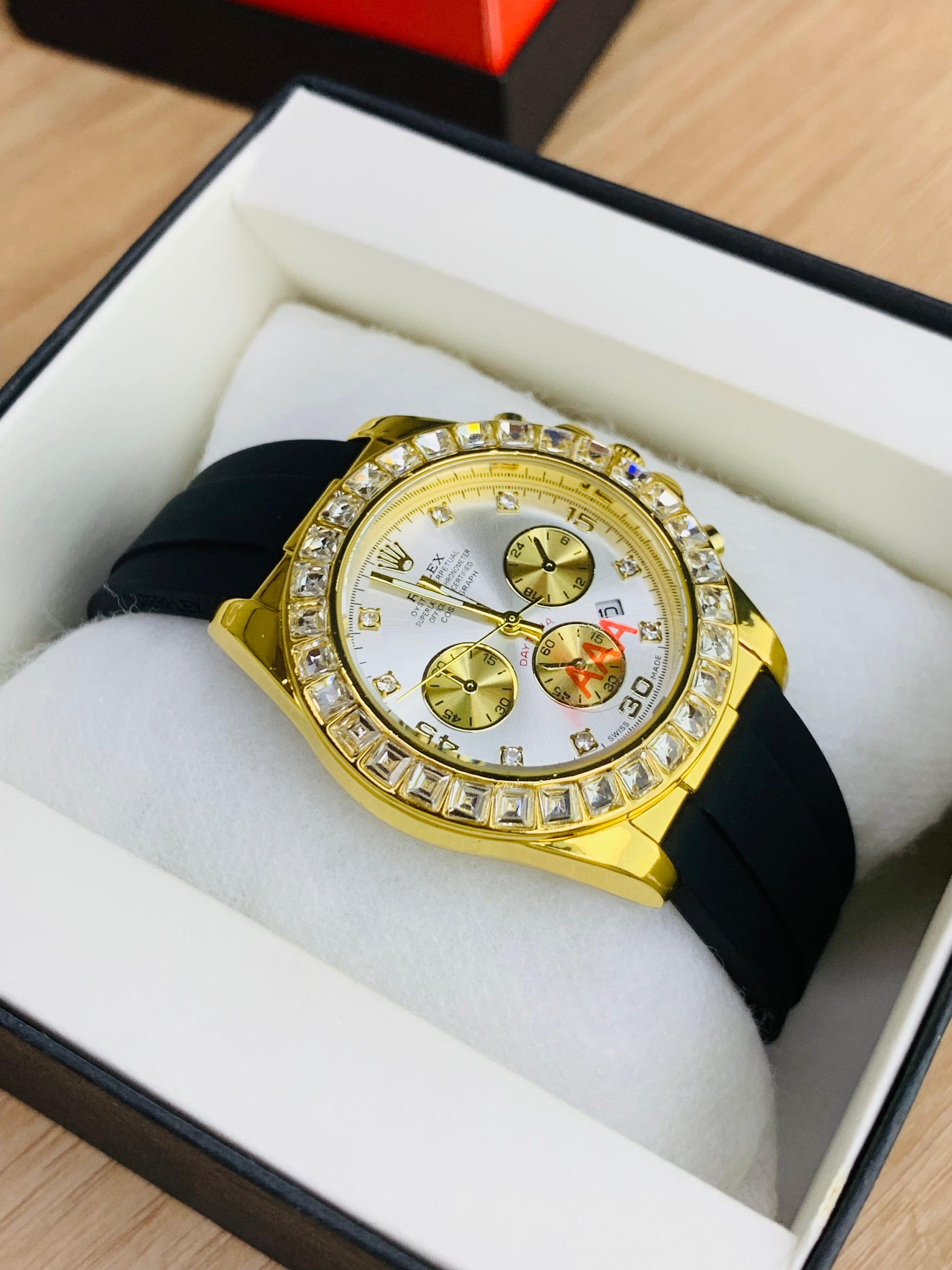 Daytona Stone Strap (Black) Patni Watches