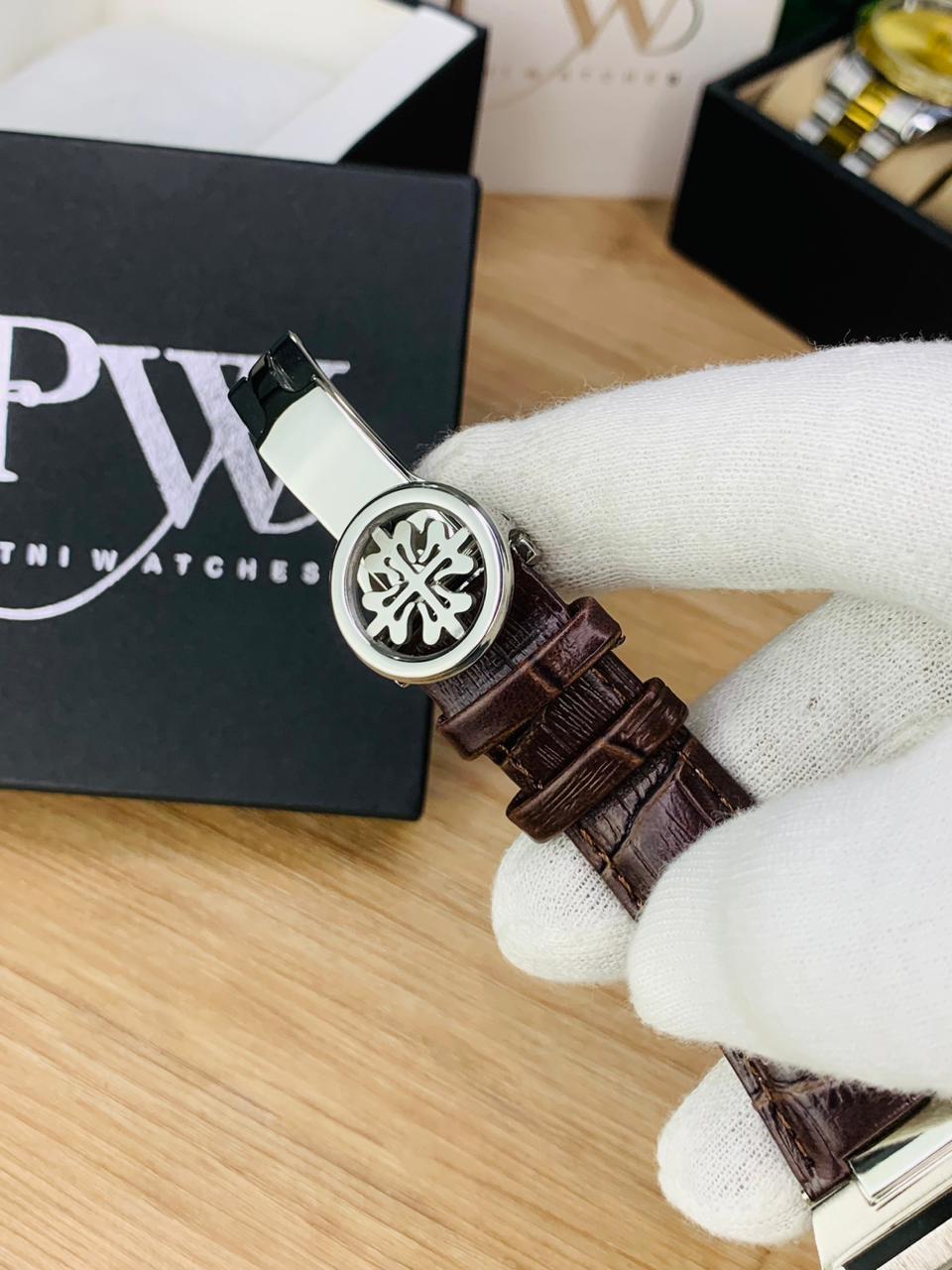 PP SQ Leather Belt (Brown) Patni Watches