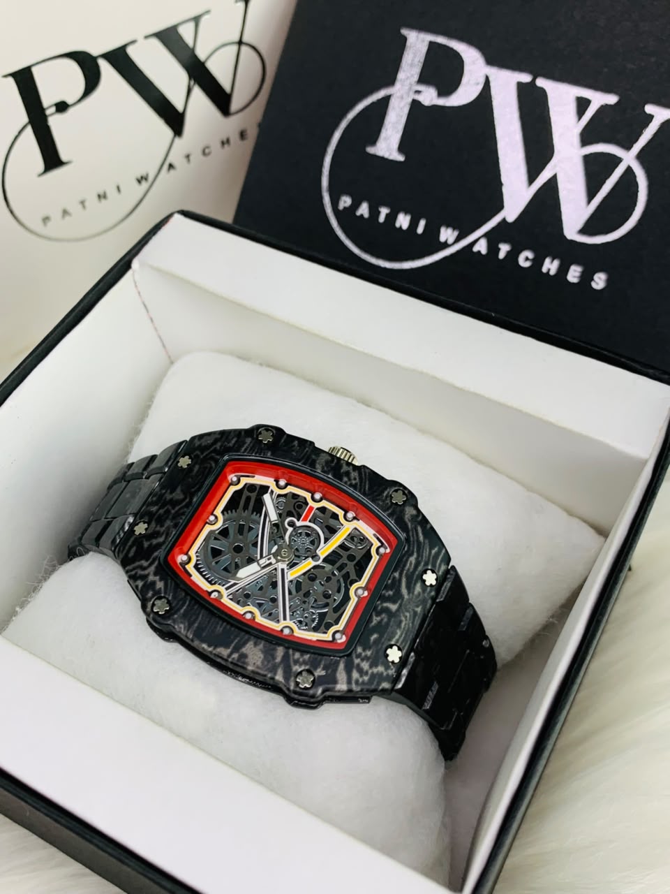 RM 67-02 Model (Black Carbon) Patni Watches