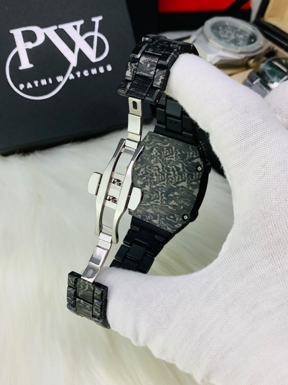 RM 67-02 Model (Black Carbon) Patni Watches