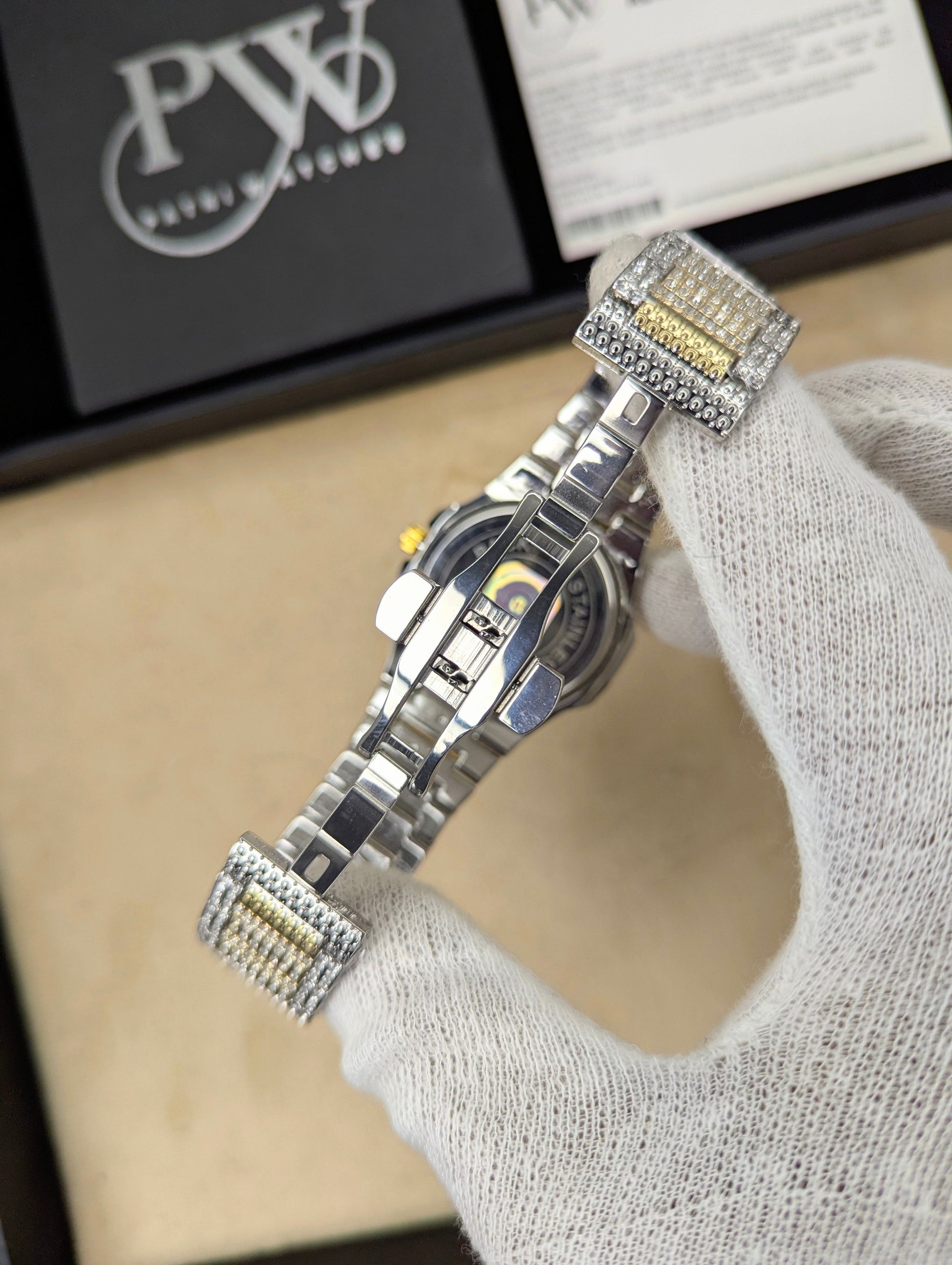PP Full Stone Two Tone Model (Gold) Patni Watches