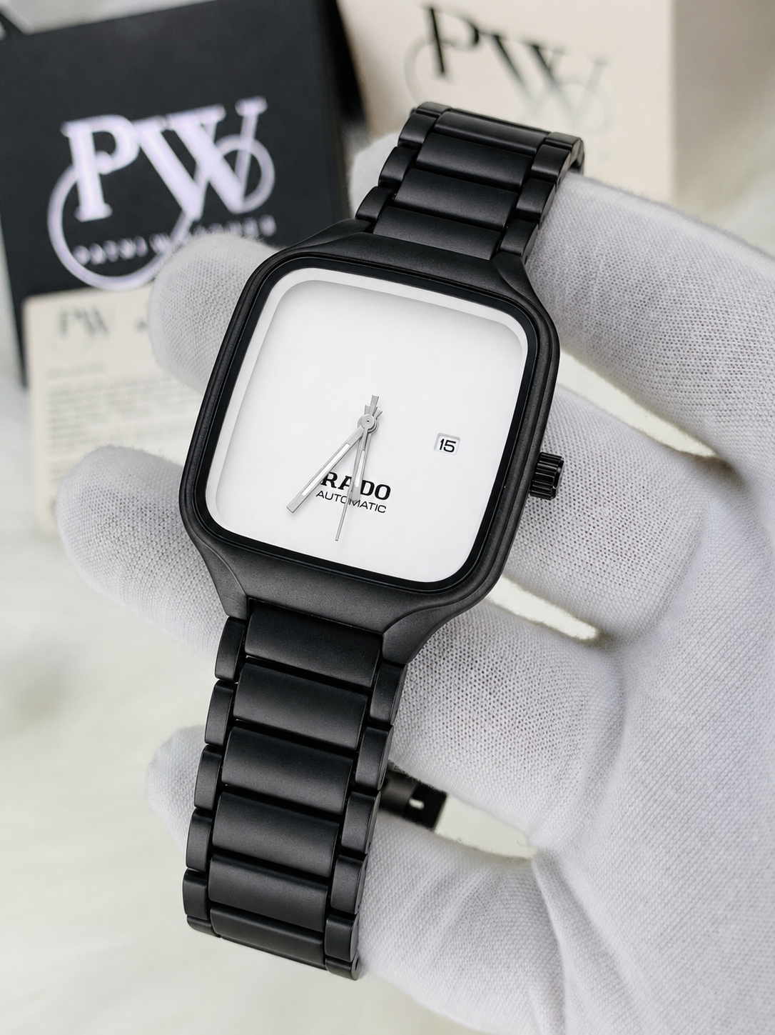 RD SQ Model (Black Inner White) Patni Watches