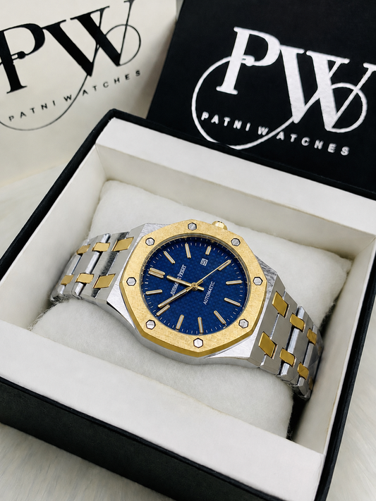 AP Royal Oak Two Tone (Blue) Patni Watches