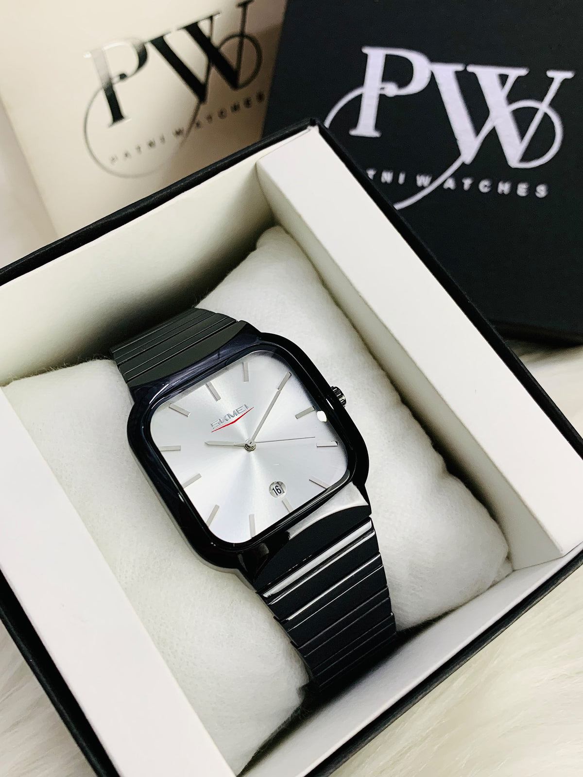 Skmei Black Model (White) Patni Watches