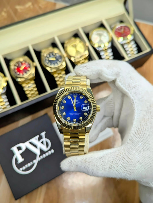 Stone Gold Model (Blue) Patni Watches