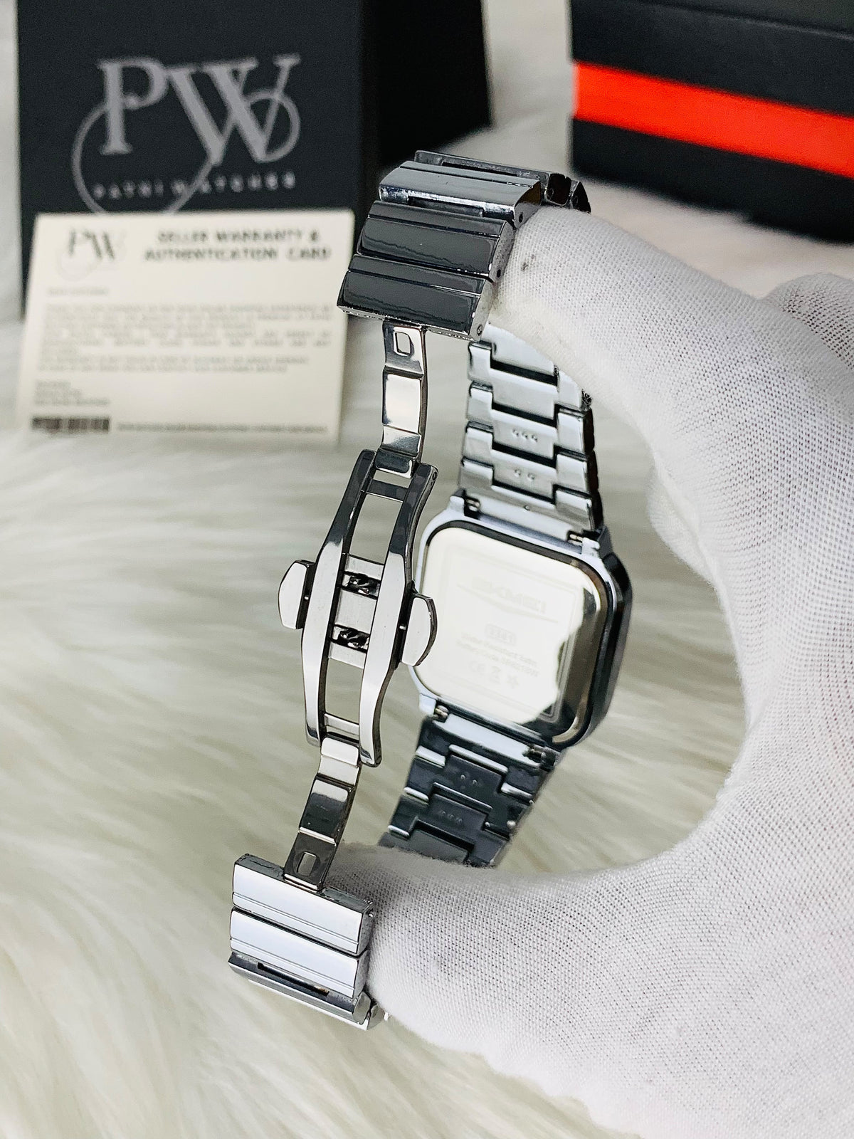 Skmei Silver Model (White) Patni Watches