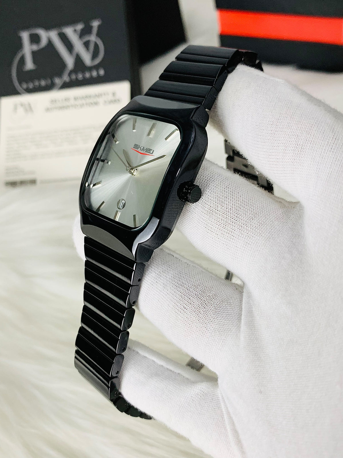 Skmei Black Model (White) Patni Watches