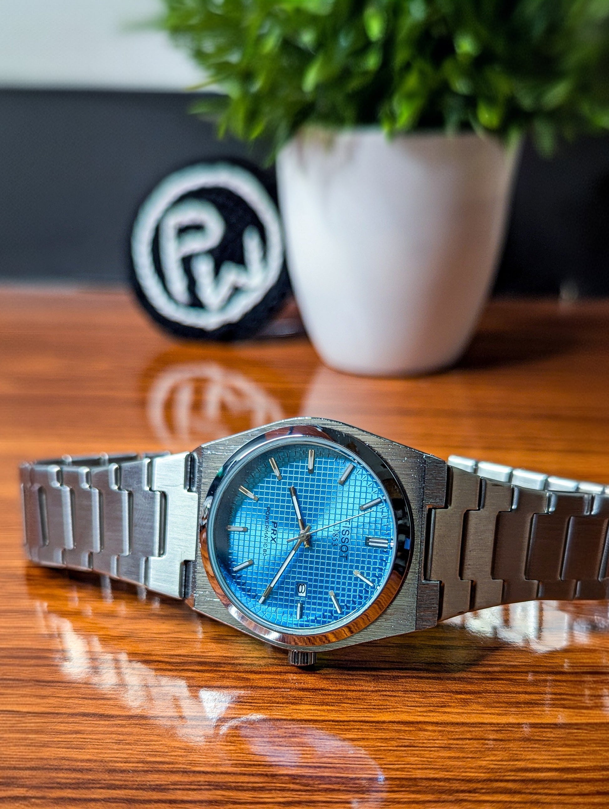 PRX Silver Model (Tiffany Blue) Patni Watches
