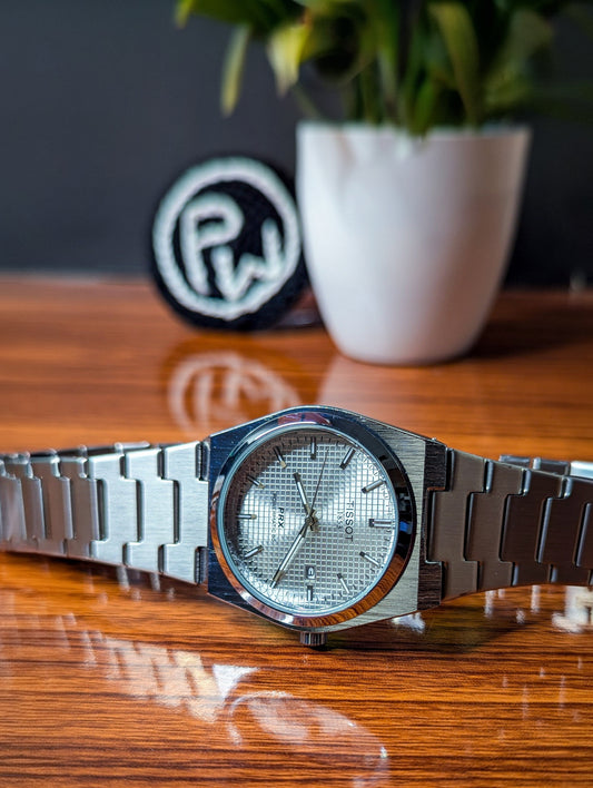 PRX Silver Model (White) Patni Watches