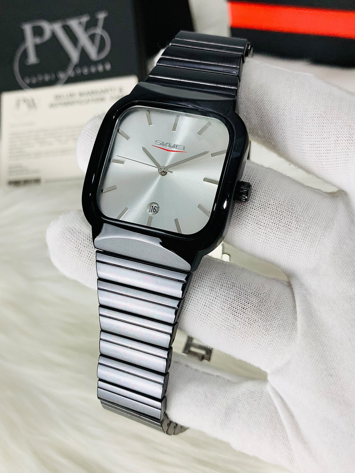Skmei Black Model (White) Patni Watches