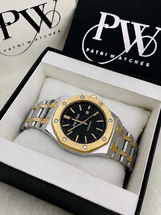AP Royal Oak Two Tone (Black) Patni Watches